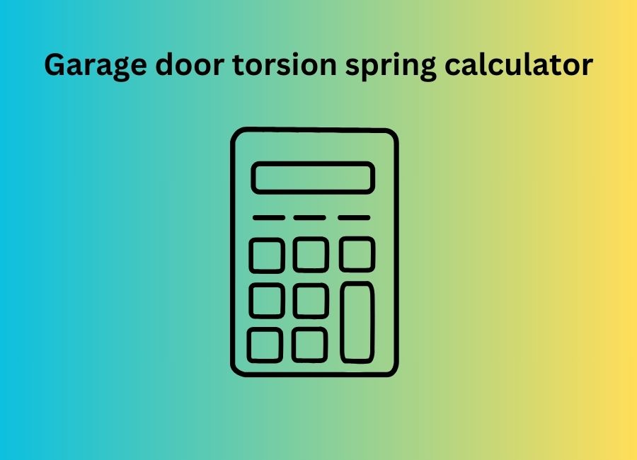 garage door torsion spring calculator