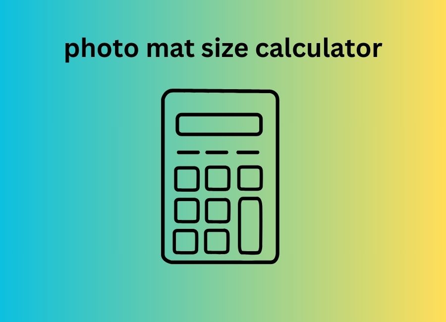 photo mat size calculator